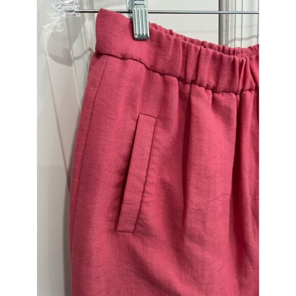 Loft Womens Pink Elastic Waist Skirt Pockets Size S - Picture 4 of 9